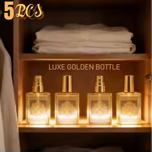 2/5PCS 15ML Refillable Glass Perfume Atomizer Set – Leak-Proof Travel Spray Bottles
