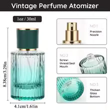 2PCS 30ml Refillable Perfume Spray Bottles – Leak-Proof Fine Mist Travel Atomizer Set