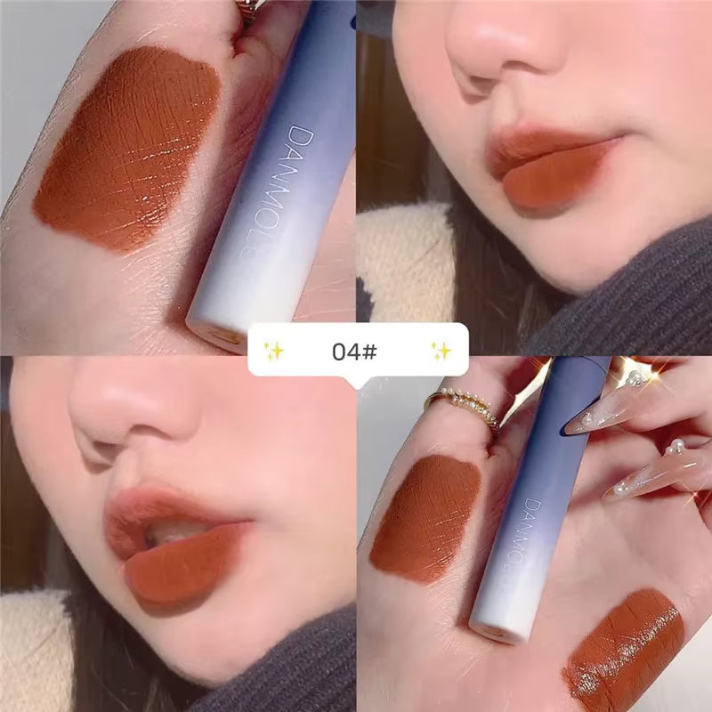 5-Piece Matte Lipstick Set – Long-Lasting Waterproof Non-Stick Lip Tint