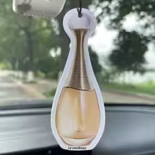 Luxury Gilt Glass Car Perfume Bottle Air Vent Clip & Hanging Fragrance Diffuser
