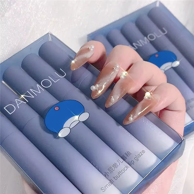 5-Piece Matte Lipstick Set – Long-Lasting Waterproof Non-Stick Lip Tint