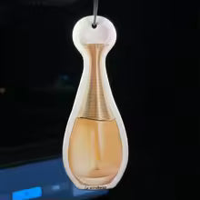 Luxury Gilt Glass Car Perfume Bottle Air Vent Clip & Hanging Fragrance Diffuser