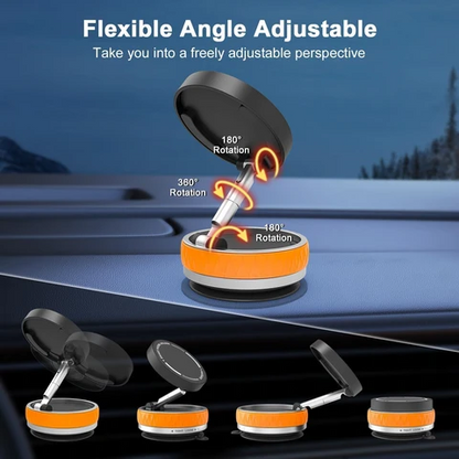 Magnetic Car Phone Holder,360°Adjustable Dashboard Mount with Mounting Pad
