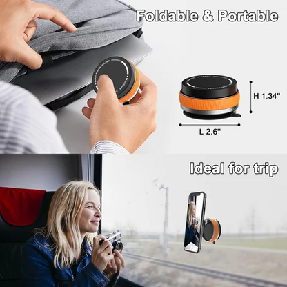 Magnetic Car Phone Holder,360°Adjustable Dashboard Mount with Mounting Pad