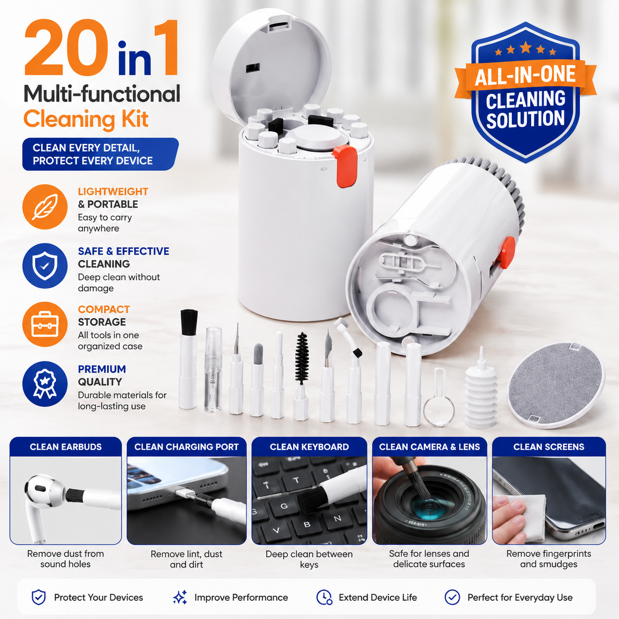Trendify™ Gadget Cleaning Kit 20-in-1